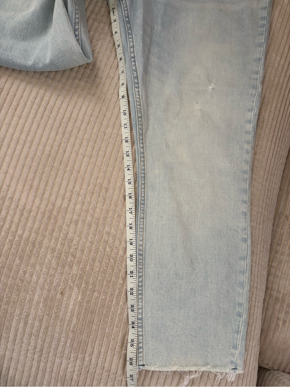 Abercrombie & Fitch Curve Love Light Wash Skinny High Rise Jeans Size 32/14 - Picture 5 of 6